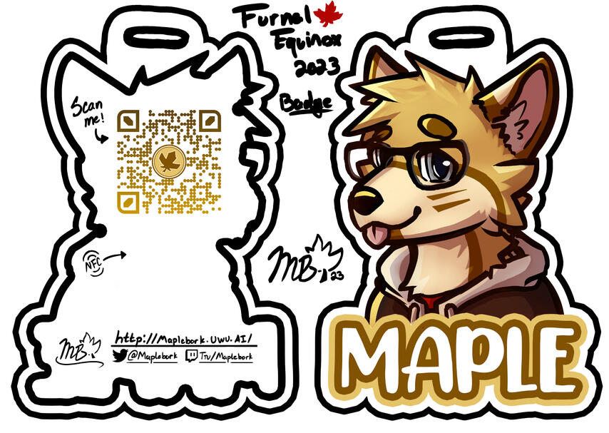 Convention Badge - Maple Convention Badge - Maple